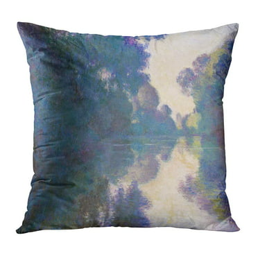 bluebellgray Abstract Bedding Cotton Linen 18" Feather Decorative Pillow Fuchsia 